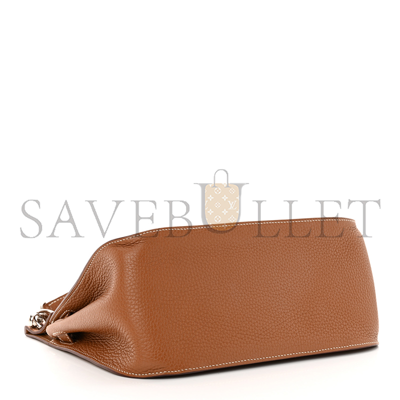 HERMÈS GOLD CLÉMENCE JYPSIÈRE 28 (28*22*12cm) 